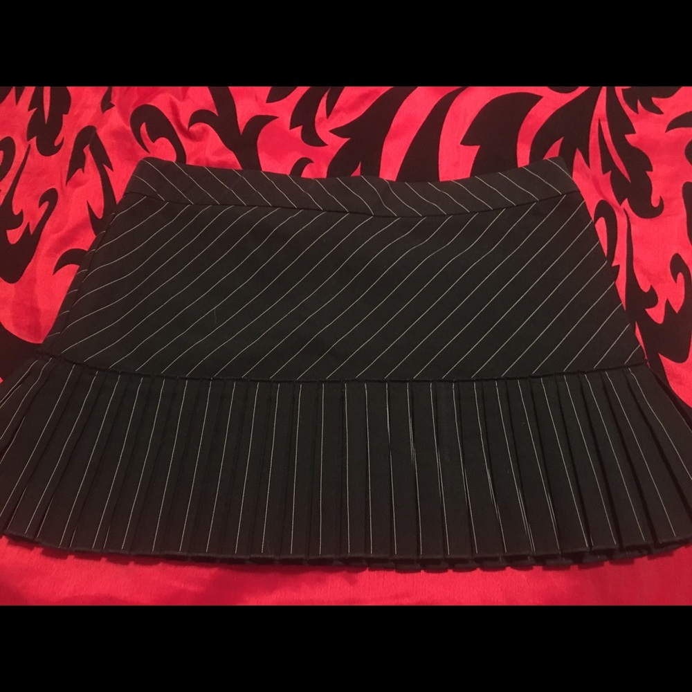 Black pin striped skirt